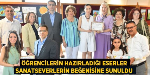 ÖĞRENCİLERİN HAZIRLADIĞI ESERLER SANATSEVERLERİN BEĞENİSİNE SUNULDU