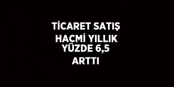 TİCARET SATIŞ HACMİ YILLIK YÜZDE 6,5 ARTTI