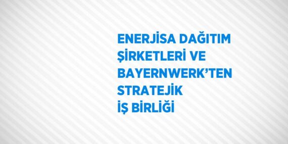 ENERJİSA DAĞITIM ŞİRKETLERİ VE BAYERNWERK’TEN STRATEJİK İŞ BİRLİĞİ