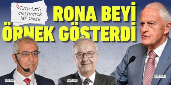 Tatlı tatlı eleştirerek laf soktu, Rona beyi örnek gösterdi