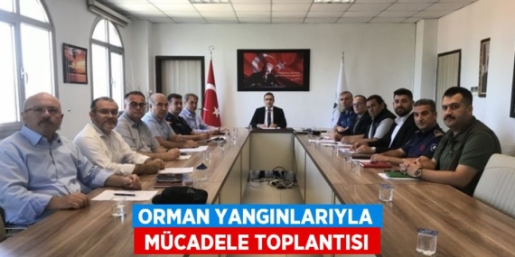 ORMAN YANGINLARIYLA  MÜCADELE TOPLANTISI