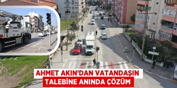 AHMET AKIN’DAN VATANDAŞIN TALEBİNE ANINDA ÇÖZÜM