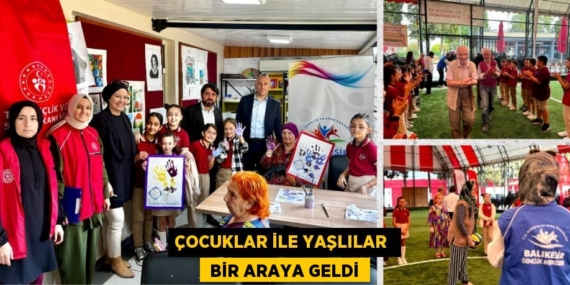 ÇOCUKLAR İLE YAŞLILAR   BİR ARAYA GELDİ