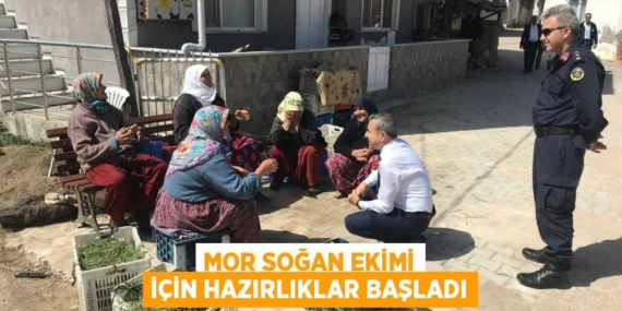 MOR SOĞAN EKİMİ İÇİN HAZIRLIKLAR BAŞLADI