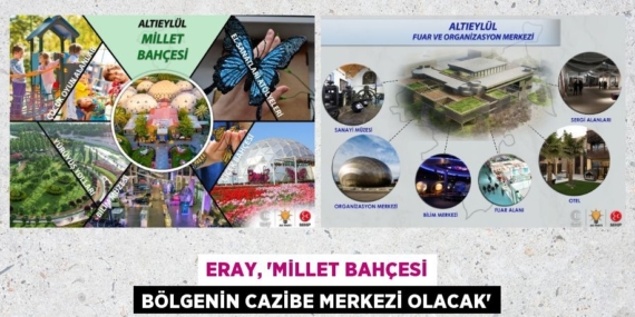ERAY, “MİLLET BAHÇESİ BÖLGENİN CAZİBE MERKEZİ OLACAK”