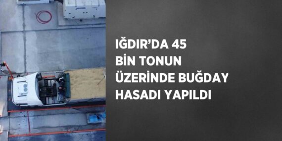 IĞDIR’DA 45 BİN TONUN ÜZERİNDE BUĞDAY HASADI YAPILDI