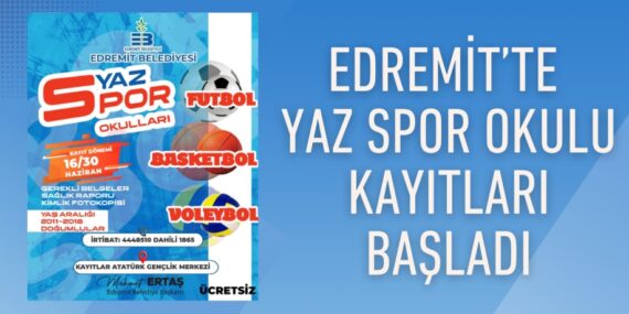 Edremit’te Yaz Spor Okulu Kayıtları Başladı