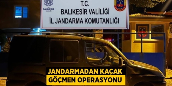 JANDARMADAN KAÇAK GÖÇMEN OPERASYONU