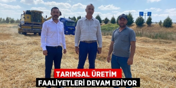 TARIMSAL ÜRETİM  FAALİYETLERİ DEVAM EDİYOR