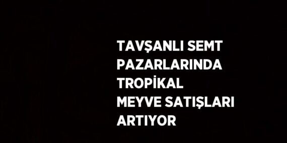 TAVŞANLI SEMT PAZARLARINDA TROPİKAL MEYVE SATIŞLARI ARTIYOR