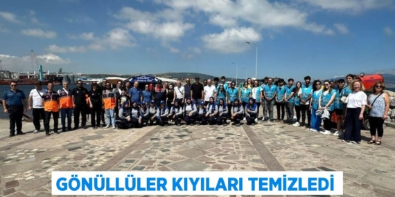 GÖNÜLLÜLER KIYILARI TEMİZLEDİ