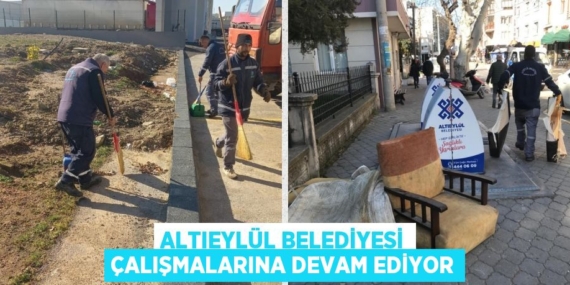ALTIEYLÜL BELEDİYESİ ÇALIŞMALARINA DEVAM EDİYOR