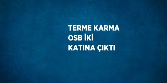 TERME KARMA OSB İKİ KATINA ÇIKTI