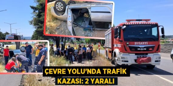 ÇEVRE YOLU’NDA TRAFİK KAZASI: 2 YARALI