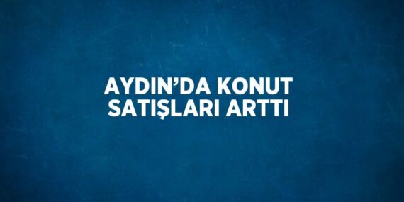 AYDIN’DA KONUT SATIŞLARI ARTTI