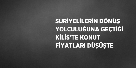 SURİYELİLERİN DÖNÜŞ YOLCULUĞUNA GEÇTİĞİ KİLİS’TE KONUT FİYATLARI DÜŞÜŞTE