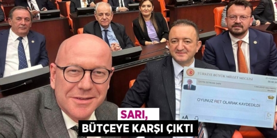 SARI,   BÜTÇEYE KARŞI ÇIKTI