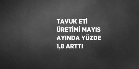 TAVUK ETİ ÜRETİMİ MAYIS AYINDA YÜZDE 1,8 ARTTI