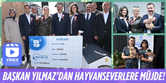 BAŞKAN YILMAZ’DAN HAYVANSEVERLERE MÜJDE!
