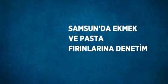 SAMSUN’DA EKMEK VE PASTA FIRINLARINA DENETİM