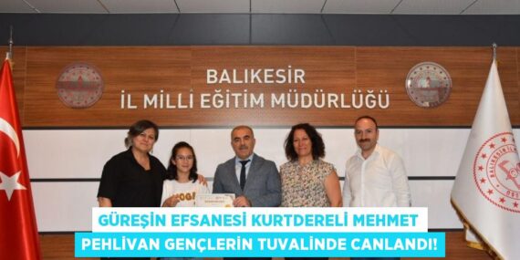 Güreşin Efsanesi Kurtdereli Mehmet Pehlivan Gençlerin Tuvalinde Canlandı!