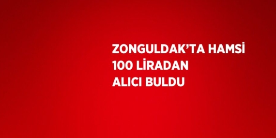 ZONGULDAK’TA HAMSİ 100 LİRADAN ALICI BULDU