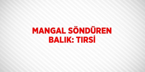 MANGAL SÖNDÜREN BALIK: TIRSİ