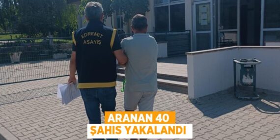 Aranan 40 şahıs yakalandı