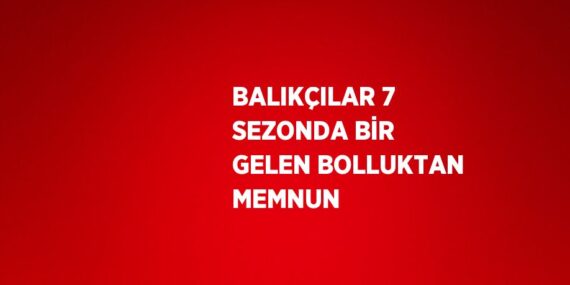 BALIKÇILAR 7 SEZONDA BİR GELEN BOLLUKTAN MEMNUN