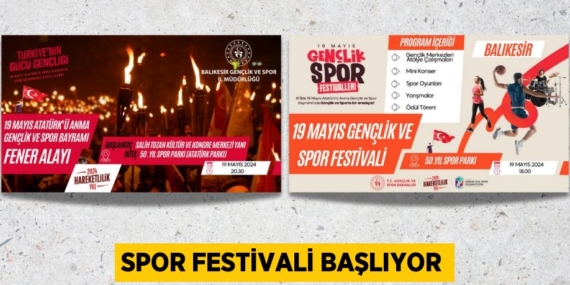 SPOR FESTİVALİ BAŞLIYOR