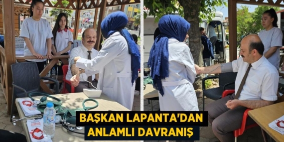 BAŞKAN LAPANTA’DAN ANLAMLI DAVRANIŞ