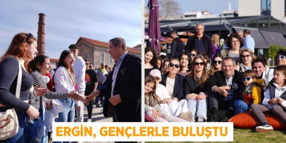 ERGİN, GENÇLERLE BULUŞTU