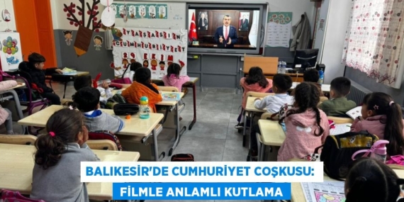 BALIKESİR’DE CUMHURİYET COŞKUSU:   FİLMLE ANLAMLI KUTLAMA