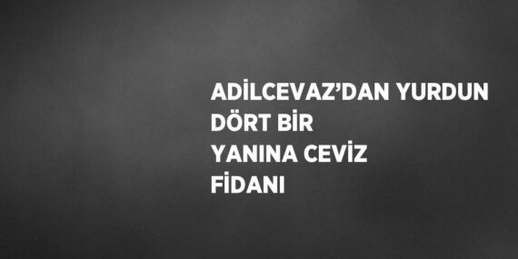 ADİLCEVAZ’DAN YURDUN DÖRT BİR YANINA CEVİZ FİDANI