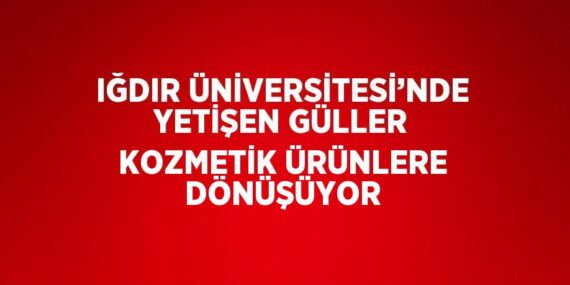 IĞDIR ÜNİVERSİTESİ’NDE YETİŞEN GÜLLER KOZMETİK ÜRÜNLERE DÖNÜŞÜYOR