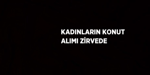 KADINLARIN KONUT ALIMI ZİRVEDE