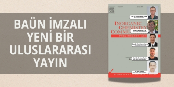 BAÜN İMZALI YENİ BİR ULUSLARARASI YAYIN