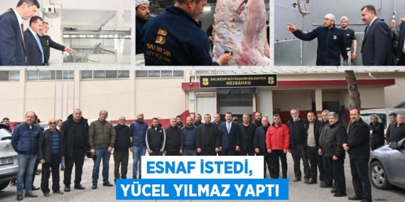 ESNAF İSTEDİ,  YÜCEL YILMAZ YAPTI