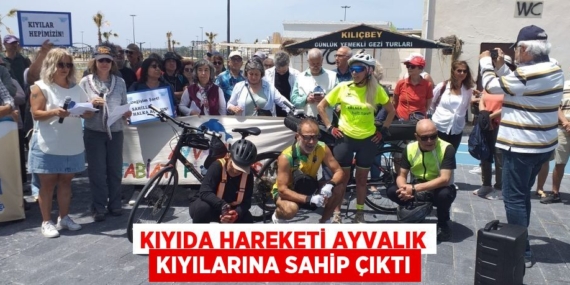KIYIDA HAREKETİ AYVALIK KIYILARINA SAHİP ÇIKTI