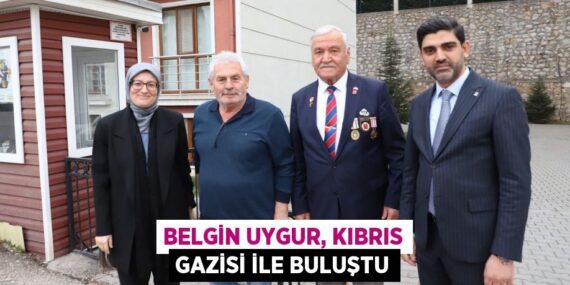 BELGİN UYGUR, KIBRIS GAZİSİ İLE BULUŞTU