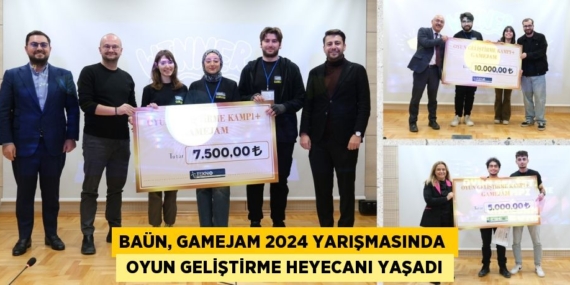 BAÜN, GAMEJAM 2024 YARIŞMASINDA   OYUN GELİŞTİRME HEYECANI YAŞADI
