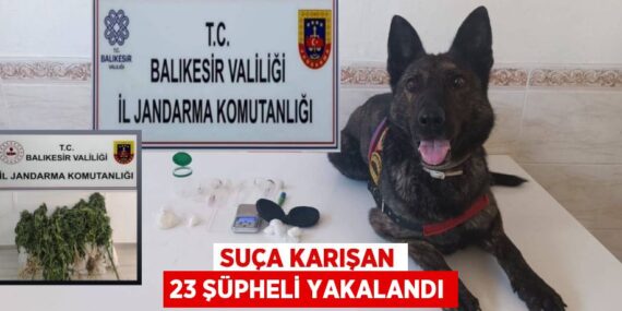 Suça karışan 23 şüpheli yakalandı