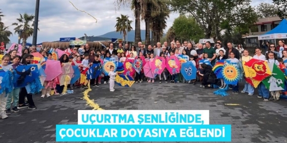 UÇURTMA ŞENLİĞİNDE, ÇOCUKLAR DOYASIYA EĞLENDİ