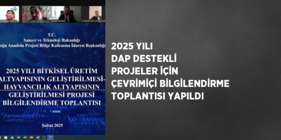 2025 YILI DAP DESTEKLİ PROJELER İÇİN ÇEVRİMİÇİ BİLGİLENDİRME TOPLANTISI YAPILDI