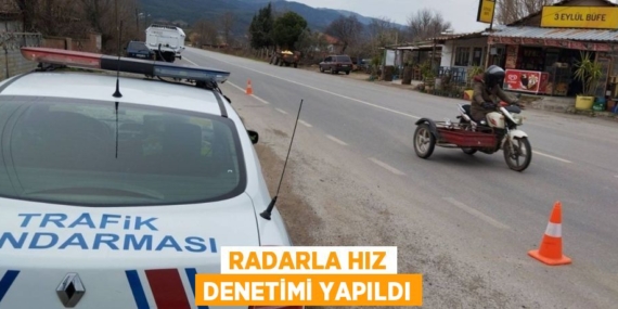RADARLA HIZ DENETİMİ YAPILDI