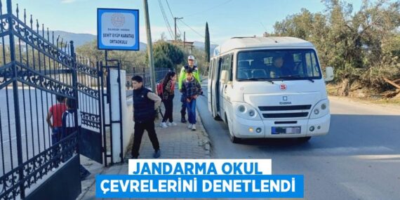 JANDARMA OKUL ÇEVRELERİNİ DENETLENDİ