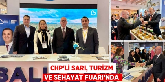 CHP’Lİ SARI, TURİZM VE SEHAYAT FUARI’NDA