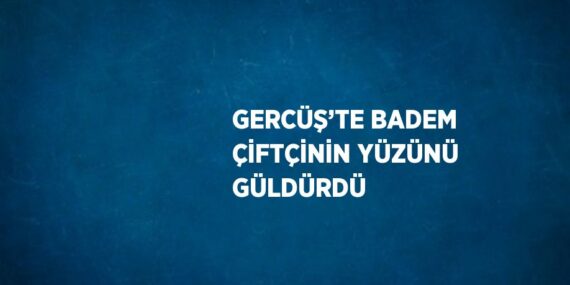 GERCÜŞ’TE BADEM ÇİFTÇİNİN YÜZÜNÜ GÜLDÜRDÜ