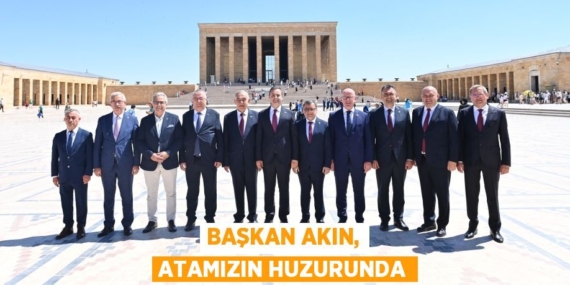 BAŞKAN AKIN, ATAMIZIN HUZURUNDA