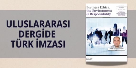 ULUSLARARASI DERGİDE TÜRK İMZASI